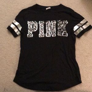 Black & silver PINK t-shirt